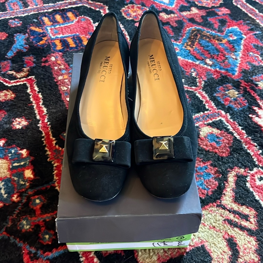 Sesto Meucci Black Heel Pump, 8.5